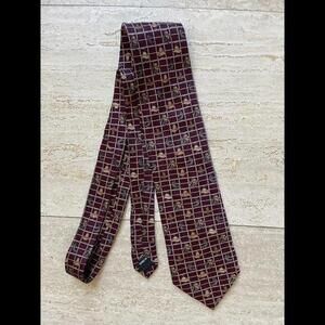 Circle S Neckwear Tie by‎ Sidran All Silk Western Cowboy Hat Horse Rings
